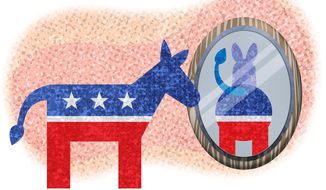 Democrats Oklahoma Donkey Illustration by Greg Groesch/The Washington Time