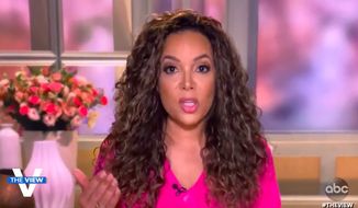 &quot;The View&quot; co-host Sunny Hostin said people who refuse to get vaccinated for COVID-19, specifically White evangelicals and Republicans, should be shunned from society. (Screenshot taken May 3, 2021, via ABC) ** FILE **
