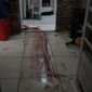 Blood covers the floor of a home during a police operation targeting drug traffickers in the Jacarezinho favela of Rio de Janeiro, Brazil, Thursday, May 6, 2021. At least 25 people died including one police officer and 24 suspects, according to the press office of Rio&#39;s civil police. (AP Photo/Silvia Izquierdo)