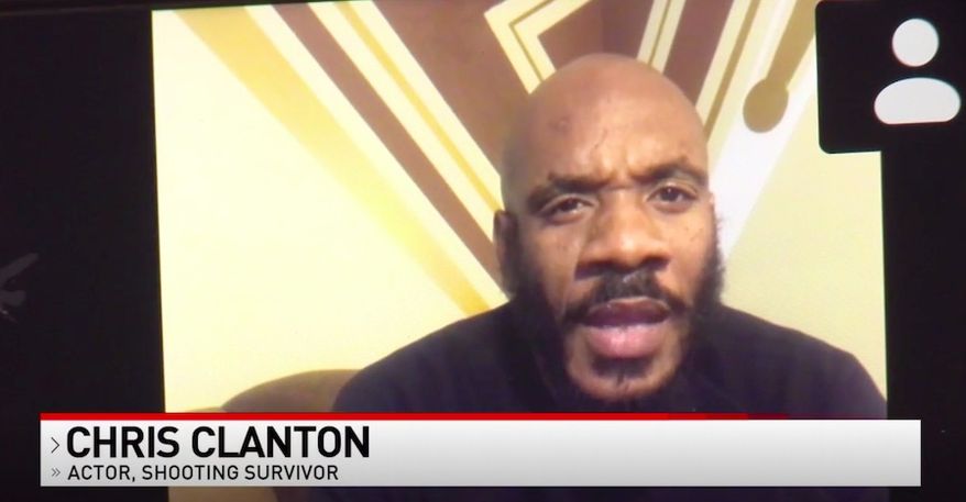 Actor Chris Clanton, who starred as a gang member in the Baltimore-based hit TV series "The Wire," said "something has to change" about the city's crime after he was shot on the street last week. (Screengrab via FOX 45)