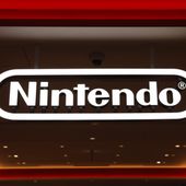 In this Jan. 23, 2020, file photo, a Nintendo sign is seen at the company&#x27;s official store in the Shibuya district of Tokyo. Nintendo Co.’s profit for the fiscal year ended in March jumped 86% on healthy sales of the Switch handheld machine as people staying at home over the pandemic turned to video games. (AP Photo/Jae C. Hong, File)