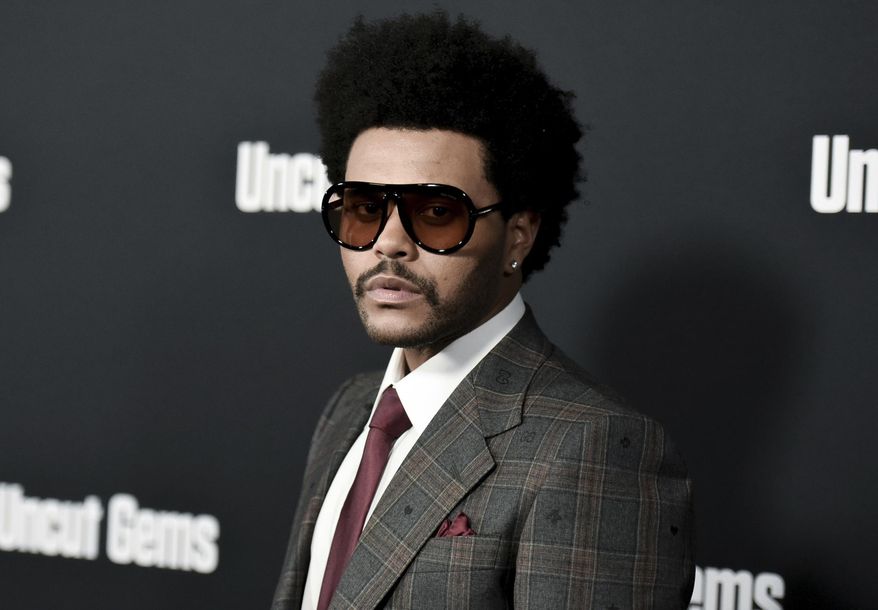 FILE - The Weeknd attends the LA premiere of &amp;quot;Uncut Gems&amp;quot; in Los Angeles on Dec. 11, 2019. The Weeknd will celebrate his whopping 16 nominations at the Billboard Music Awards with a performance at the show. Dick clark productions announced that the pop star will hit the stage at the May 23 event. It will air live on NBC from the Microsoft Theater in Los Angeles. (Photo by Richard Shotwell/Invision/AP, File)