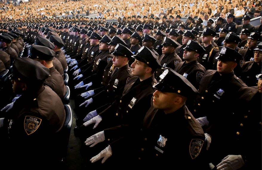 National Police Week is this week and it includes a virtual candlelight vigil at the National Law Enforcement Officers Memorial on Thursday. (Associated Press)
