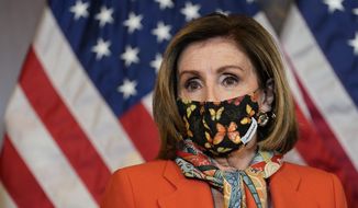 House Speaker Nancy Pelosi of Calif., speaks during a photo opportunity on Capitol Hill in Washington, Tuesday, May 11, 2021. (AP Photo/Susan Walsh) **FILE**