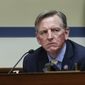 Rep. Paul Gosar, R-Ariz., listens during a House Oversight and Reform Committee regarding the on Jan. 6 attack on the U.S. Capitol, on Capitol Hill in Washington, Wednesday, May 12, 2021. (Jonathan Ernst/Pool via AP) ** FILE **