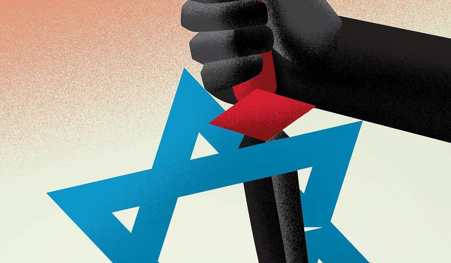 Islamic Republic’s war on Israel illustration by Linas Garsys / The Washington Times