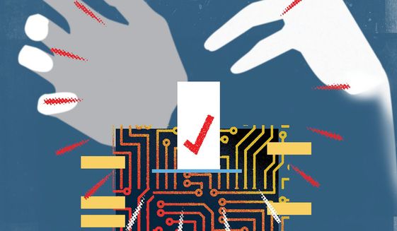 Big Tech and the Stolen 2020 Election illustration by Linas Garsys / The Washington Times