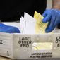 Fulton County, Georgia elections workers process absentee ballots.  (AP Photo/Ben Gray, File)