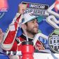 Chase Elliott celebrates in Victory Lane after winning a NASCAR Cup Series auto race at Circuit of the Americas in Austin, Texas, Sunday, May 23, 2021. (AP Photo/Chuck Burton)