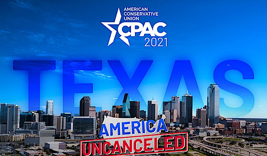 The American Conservative Union is staging a second CPAC event of the years in Texas, keeping with their mission to push back on those who hope to &quot;cancel&quot; conservative values and thinking. (Image courtesy of American Conservative Union.