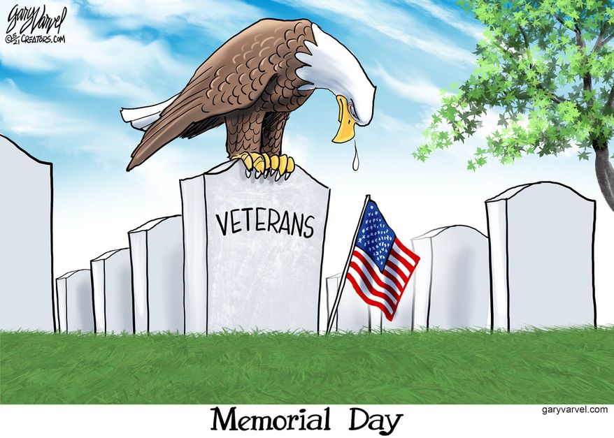 Memorial Day (Illustration by Henry Payne for Detroit News)