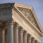 This Nov. 5, 2020, file photo shows the Supreme Court in Washington. (AP Photo/J. Scott Applewhite, File)