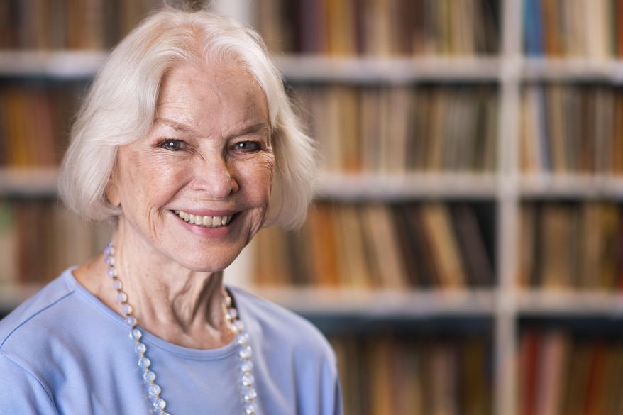 Ellen Burstyn poses for a portrait in the Paul Newman Library of the Actors Studio in New York on Sept. 28, 2019. Burstyn stars as a woman forced into a retirement home in the film "Queen Bees." (Photo by Charles Sykes/Invision/AP, File)