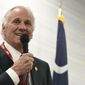 In this April 30, 2021 file photo, South Carolina Gov. Henry McMaster speaks during the Richland County GOP convention in Columbia, S.C.  (AP Photo/Meg Kinnard, File)  **FILE**