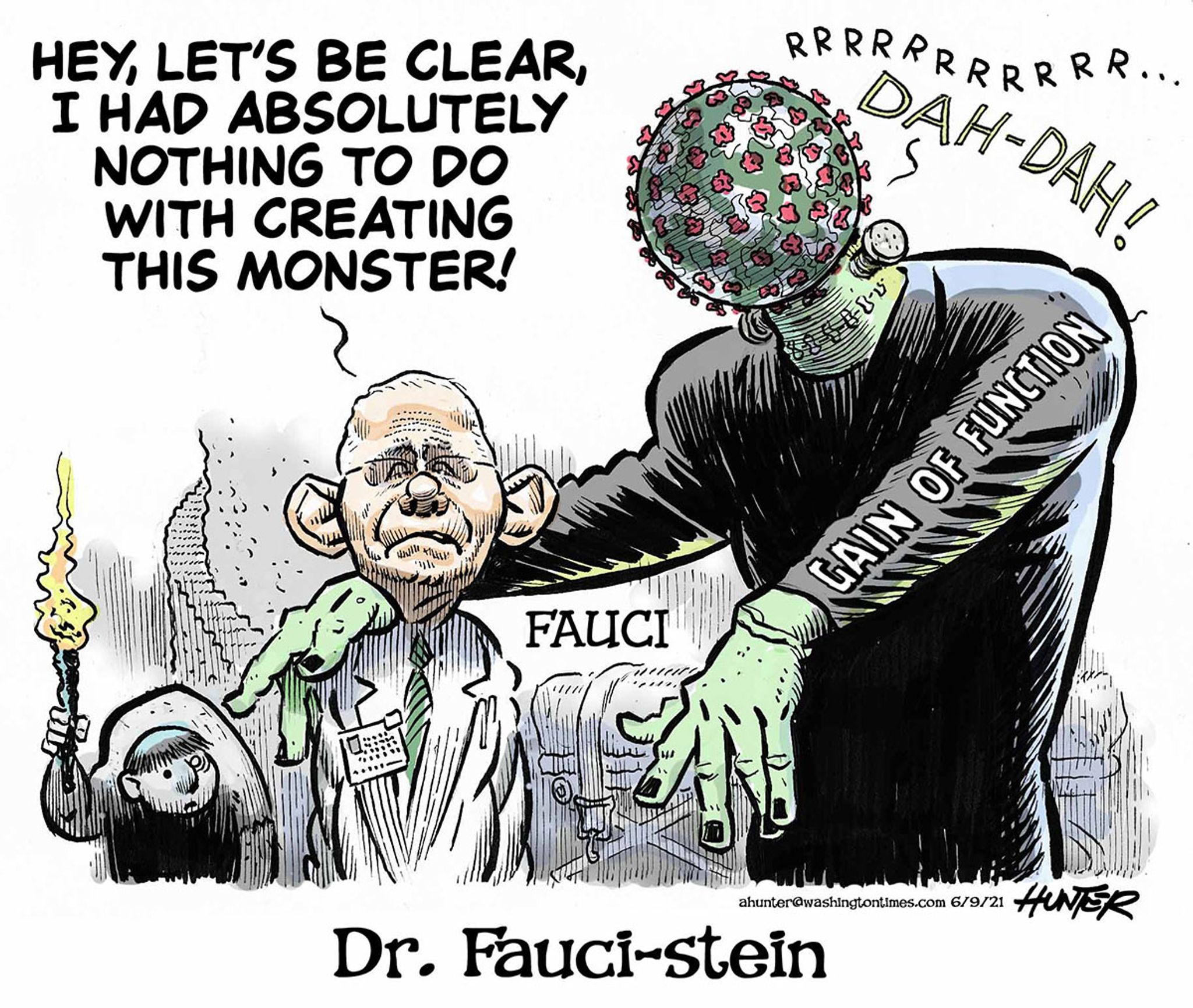 Political Cartoons - State of the States - Dr. Fauci-stein - Washington  Times
