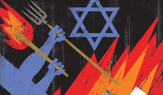Illustration on Israel&#39;s removal of Bibi Netanyahu by Linas Garsys/The Washington Times