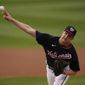 Washington Nationals&#39; Erick Fedde delivers a pitch during the first inning of the team&#39;s baseball game against the New York Mets, Friday, June 18, 2021, in Washington. (AP Photo/Carolyn Kaster)
