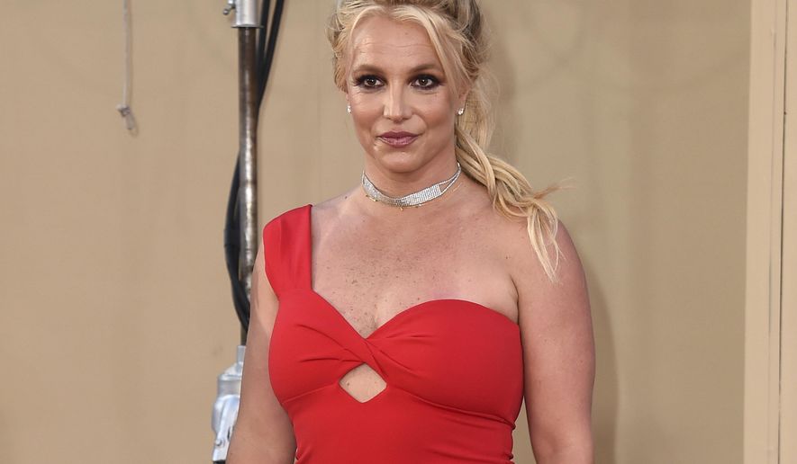 Britney Spears arrives at the Los Angeles premiere of &amp;quot;Once Upon a Time in Hollywood&amp;quot; on July 22, 2019. When Spears speaks to a judge at her own request on Wednesday, June. 23, 2021, she&#39;ll do it 13 years into a court-enforced conservatorship that has exercised vast control of her life and money by her father. Spears has said the conservatorship saved her from collapse and exploitation. But she has sought more control over how it operates, and says she wants her father out. (Photo by Jordan Strauss/Invision/AP, File)