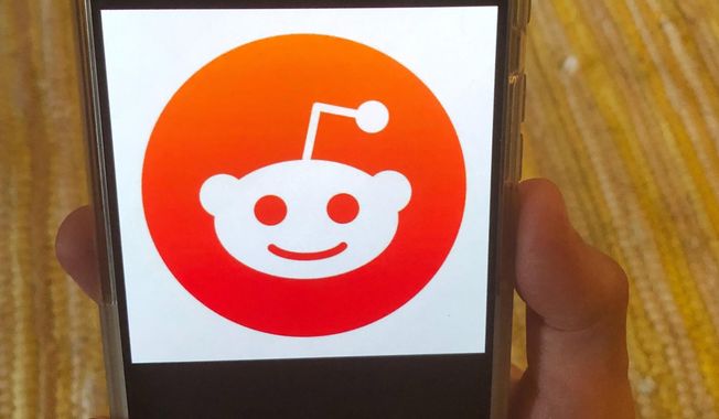 This June 29, 2020 file photo shows the Reddit logo on a mobile device in New York. (AP Photo/Tali Arbel, File)