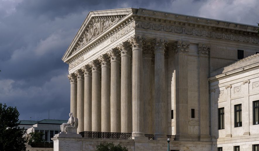 This June 8, 2021, photo shows the Supreme Court in Washington. (AP Photo/J. Scott Applewhite, File)