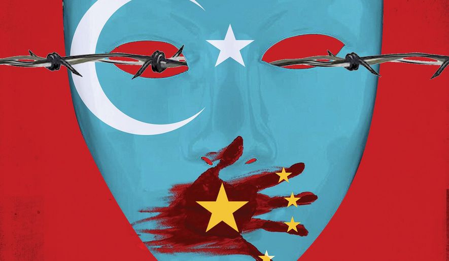 Illustration on the Uighurs&#39; situation by Linas Garsys/The Washington times