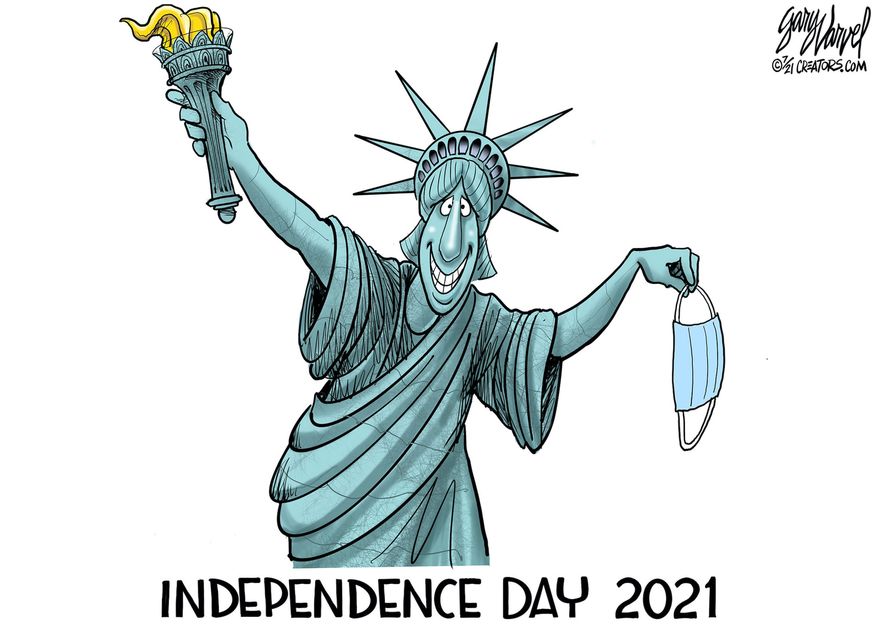 Independence Day 2021 (Illustration by Gary Varvel for Creators Syndicate)