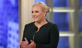 Meghan McCain, who left “The View” last month after a four-year stint, participated in a &#39;Meet the Press&#39; discussion on the infrastructure spending package with Cook Political Report publisher Amy Walter, NBC Capitol Hill reporter Leigh Ann Caldwell and Princeton professor Eddie S. Glaude Jr. (Lou Rocco/ABC via AP)