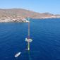 FloatMast platform in the Aegean Sea completing a 12 month wind data measurements campaign initiating Offshore Wind in Greece
