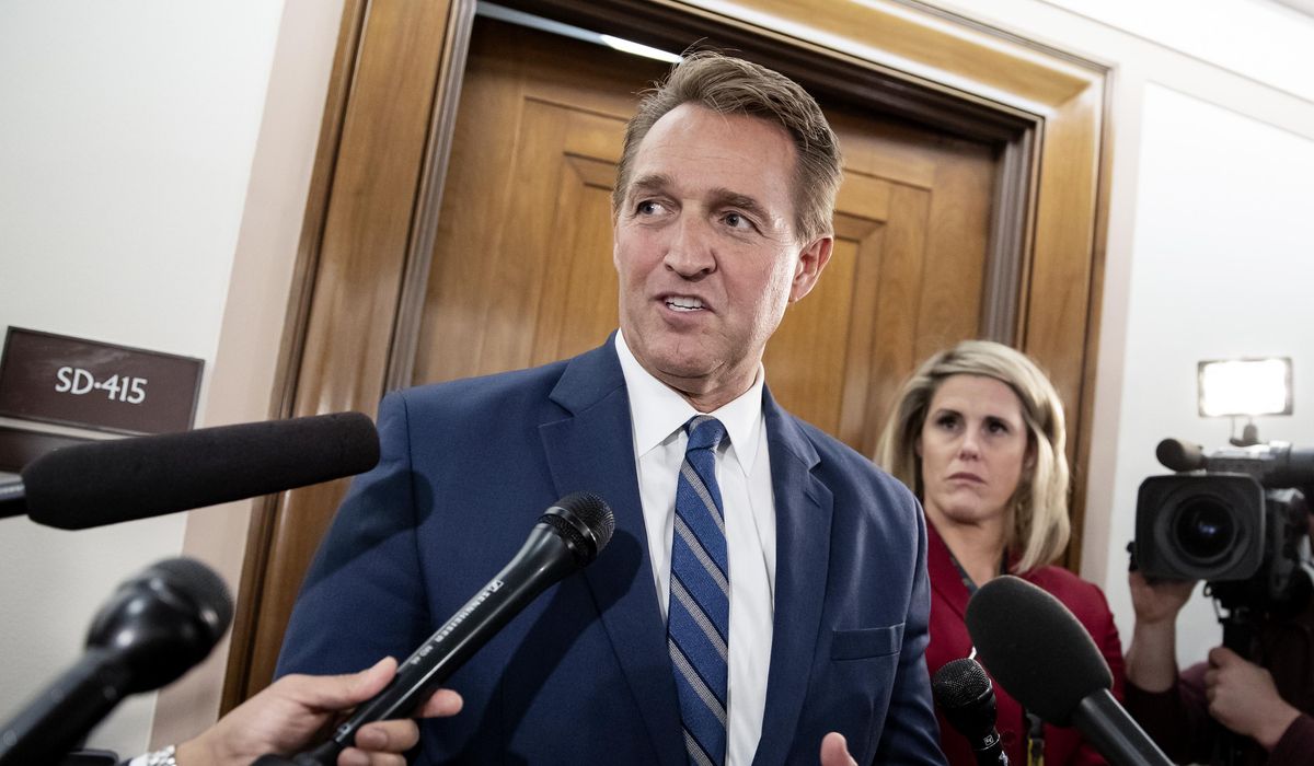 NextImg:GOP ex-Sen. Jeff Flake of Arizona endorses Kamala Harris for president