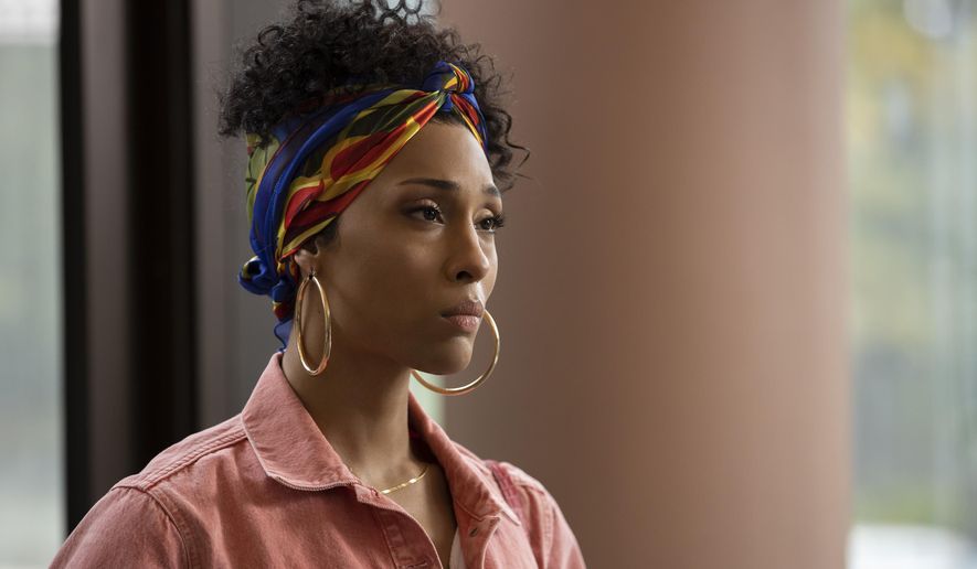 This image released by FX shows Mj Rodriguez as Blanca in a scene from &quot;Pose.&quot; Rodriguez was nominated for an Emmy Award for outstanding leading actress in a drama series. (Eric Liebowitz/FX via AP)
