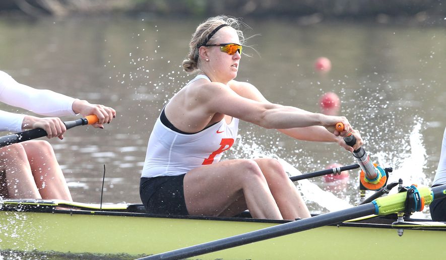 Princeton&#39;s Claire Collins will represent Team USA when she participates in the women&#39;s four rowing event in this year&#39;s Tokyo Olympics.  Collins, 24, hails from McLean, Virginia. (Photo courtesy of Beverly Schaefer, Princeton)