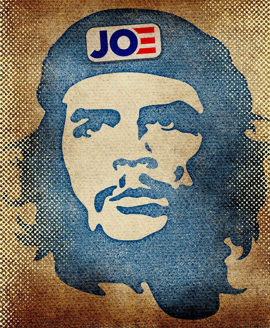 Joe Biden, Cuba and Che Illustration by Greg Groesch/The Washington Times