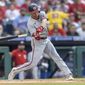 Washington Nationals&#39; Trea Turner (7) in action during a baseball game against the Philadelphia Phillies, Tuesday, July 27, 2021, in Philadelphia. (AP Photo/Laurence Kesterson)  **FILE**