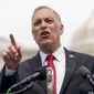 Rep. Andy Biggs, R-Ariz., chairman of the House Freedom Caucus, speaks at a news conference on Capitol Hill in Washington, Thursday, July 29, 2021. (AP Photo/Andrew Harnik) ** FILE **