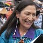 U.S. Interior Secretary Deb Haaland is seen on Capitol Hill in Washington, in this file photo from Thursday, July 29, 2021. (AP Photo/Jose Luis Magana) **FILE**