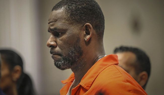 In this Sept. 17, 2019, file photo, R. Kelly appears during a hearing at the Leighton Criminal Courthouse in Chicago. The R&amp;amp;B star gained weight and lost money while he awaits a sex-trafficking trial that starts in earnest next week, his lawyers said Tuesday, Aug. 3, 2021, at a court hearing. The revelations came as U.S. District Judge Ann M. Donnelly in New York made a series of rulings to narrow down what evidence can be shown to jurors.  (Antonio Perez/Chicago Tribune via AP, Pool, File)