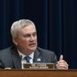 In this Thursday July 29, 2021, photo, Rep. James Comer, R-Ky., the House Committee on Oversight and Reform&#39;s ranking member, speaks during a hearing on voting rights in Texas in Washington. (AP Photo/Jacquelyn Martin) **FILE**