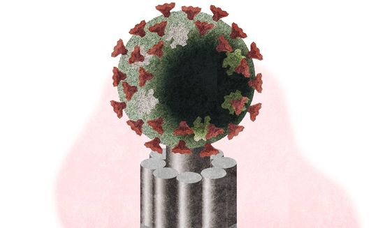 Illustration on government authoritarianism during the COVID-19 pandemic by Alexander Hunter/The Washington Times