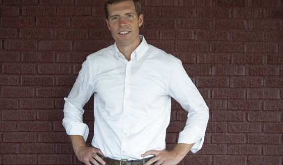 In this Aug. 6, 2021, photo, Rep. Conor Lamb, D-Pa, poses for a portrait at his first campaign stop for the Democratic party bid for the U.S. Senate, in New Castle, Pa. Democrats see one of their best chances to pick up a Senate seat in a Senate during next years midterms in Pennsylvania. (AP Photo/Dave Dermer)