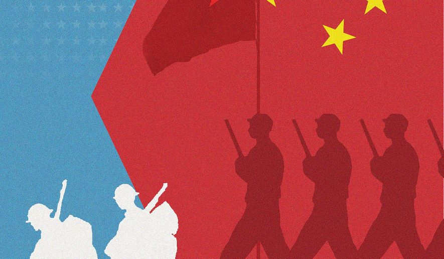 U.S. leaves Afghanistan, China enters illustration by Linas Garsys / The Washington Times