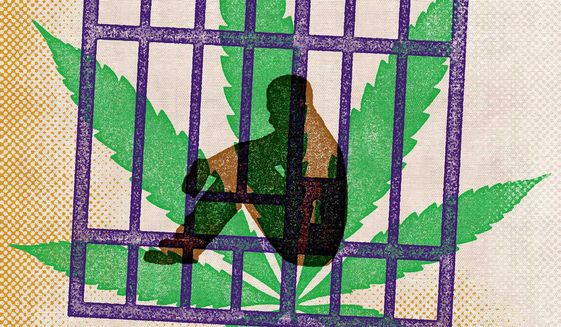 Drug Bust Incarceration and Marijuana Illustration by Greg Groesch/The Washington Times