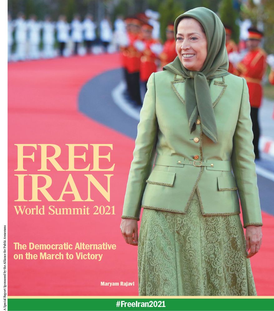 Free Iran World Summit 2021 is available in the September 14, 2021, edition of The Washington Times. (cover)