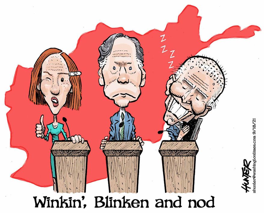 Winkin&#39;, Blinken and nod (Illustration by Alexander Hunter for The Washington Times)