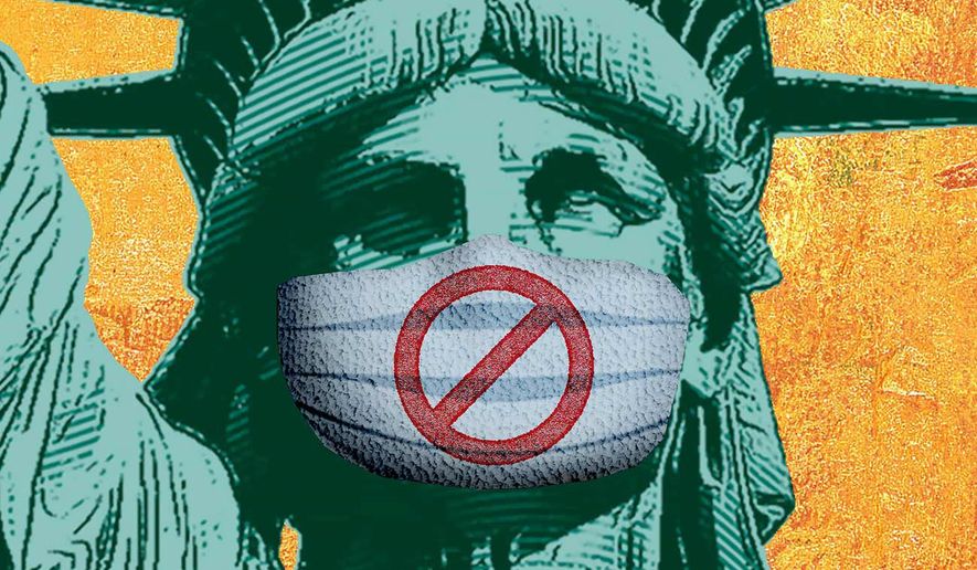 Threat to Personal Liberty and Freedoms Illustration by Greg Groesch/The Washington Times