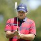 Patrick Reed lines up his putt on the second green during the third round of the Tour Championship golf tournament Saturday, Sept. 4, 2021, at East Lake Golf Club in Atlanta. (AP Photo/Brynn Anderson) **FILE**