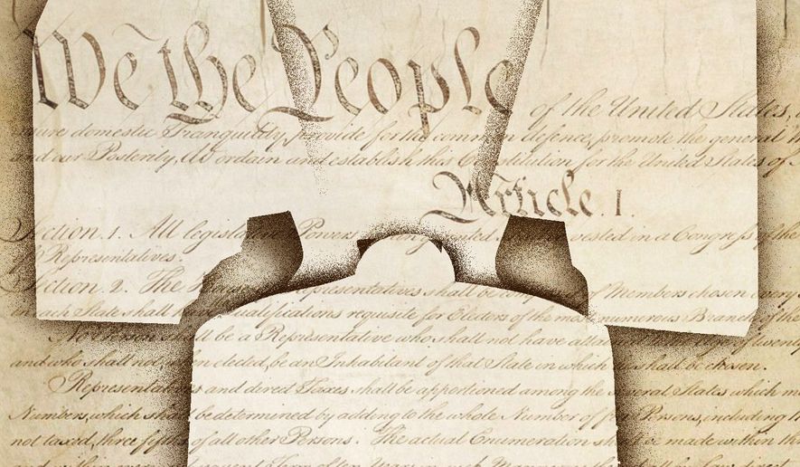 The U.S. Constitution and the Miracle at Philadelphia Illustration by Linas Garsys/The Washington Times