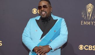 Cedric the Entertainer arrives at the 73rd Primetime Emmy Awards on Sunday, Sept. 19, 2021, at L.A. Live in Los Angeles. (AP Photo/Chris Pizzello)