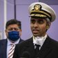 U.S. Surgeon General Vivek Murthy speaks with reporters on Tuesday afternoon, Sept. 21, 2021, in Cicero, Ill., after touring Access Hawthorne Family Health Center, which is offering COVID-19 vaccines as part of the Department of Education&#39;s &amp;quot;Return to School Road Trip&amp;quot; events in the Chicago area. (Ashlee Rezin/Chicago Sun-Times via AP)
