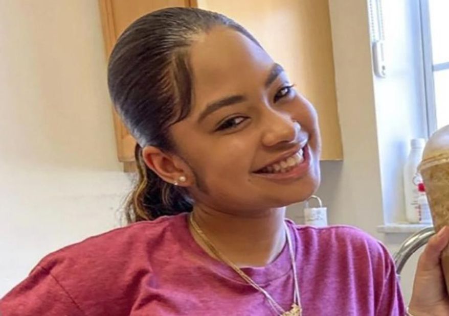 This photo provided by Orange County Sheriff's Office shows Miya Marcano in Orlando, Fla. A crowd of more than 50 prayed on Tuesday, Sept. 28, 2021 evening for the safe return of Miya Marcano. The Orange County Sheriff's Office says she disappeared Friday shortly after 27-year-old maintenance worker Armando Caballero was seen letting himself into her apartment with a master key. (Orange County Sheriff's Office via AP)