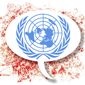 Illustration on United Nations General Assembly verbiage by Alexander Hunter/The Washington Times